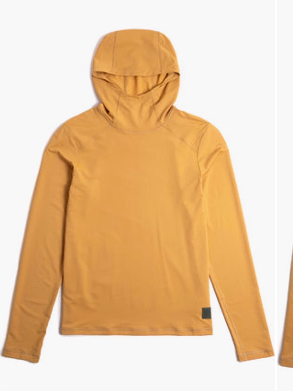 Topo Designs Mustard Hooded Performance Top - Sun Hoodie UPF 50+